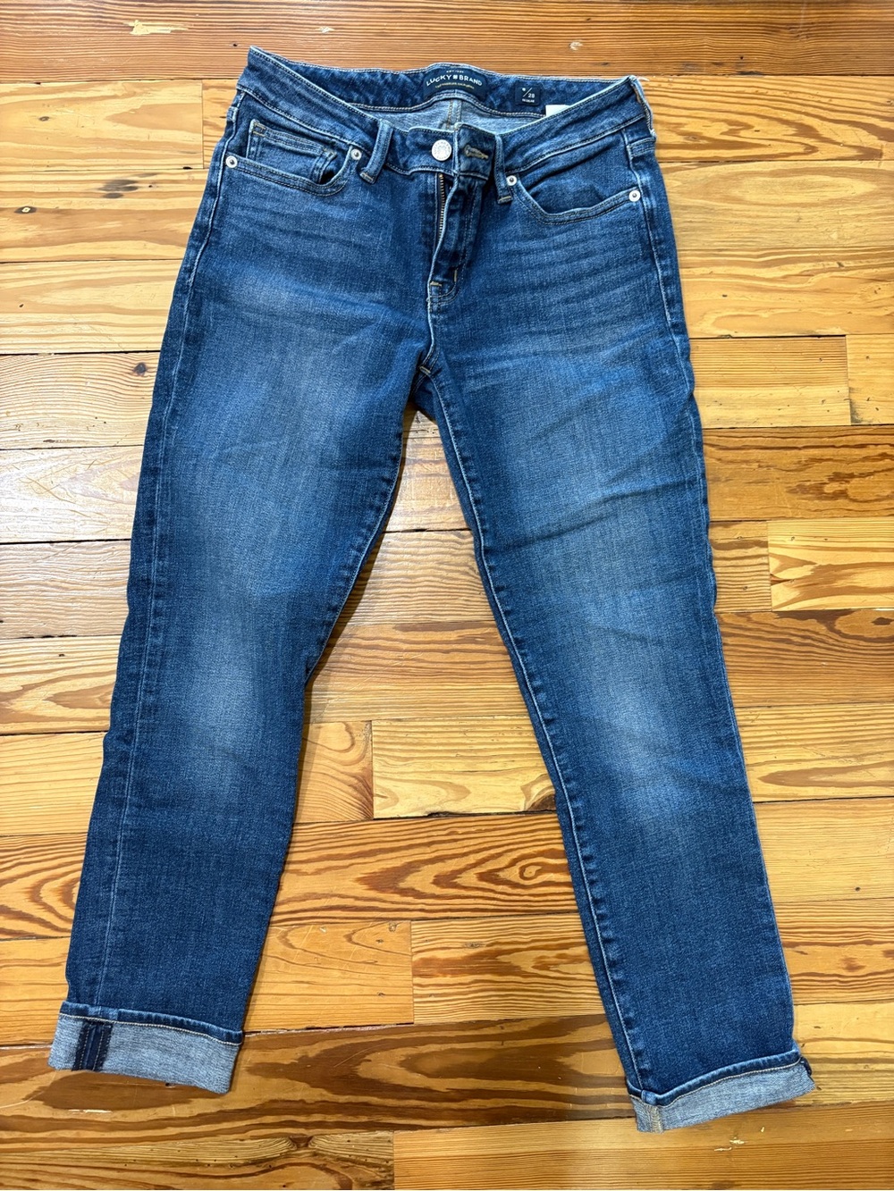 Lucky Brand Dark Blue Boyfriend Jeans